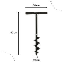Ikonka Art.KX4659 Garden spiral hand drill 60x10cm