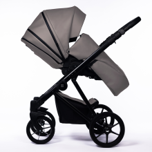 Dada Prams Nexus Ecoleather Art.153442 Dark Grey Bērnu universālie ratiņi (rati)  2 vienā
