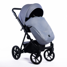Dada Prams Nexus Ecoleather Art.153443 Metalic Grey Bērnu universālie ratiņi (rati)  2 vienā
