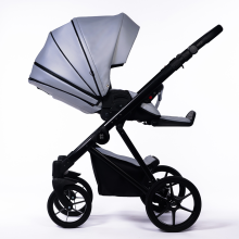 Dada Prams Nexus Ecoleather Art.153443 Metalic Grey Bērnu universālie ratiņi (rati)  2 vienā