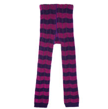 Weri Spezials Bērnu Leggingi Wavy Stripes ART.WERI-6640 Augstas kvalitātes bērnu kokvilnas legingi meitenēm ar jauku dizainu