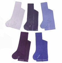Weri Spezials Monochrome Children's Tights Monochrome Violet ART.WERI-3420 High quality children's cotton tights available in various stylish colors