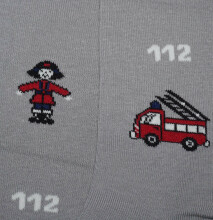 Weri Spezials Children's Tights Fire Department Gray ART.SW-0415 High quality children's cotton tights for boys