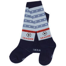 Weri Spezials Bērnu Zeķubikses Football League Navy and Light Blue ART.SW-1674 Augstas kvalitātes bērnu kokvilnas Zeķubikses zēniem