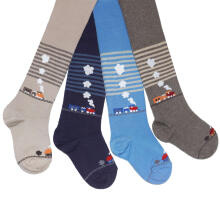 Weri Spezials Children's Tights Railway Navy ART.WERI-3119 High quality children's cotton tights for boys