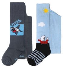 Weri Spezials Детские колготки Ship, Ahoy! Light Blue ART.WERI-8385 Высококачественные детские хлопковые колготки для мальчиков