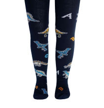 Weri Spezials Детские колготки Dinosaur Navy ART.WERI-8387 Высококачественные детские хлопковые колготки для мальчиков