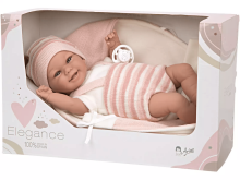 Arias Baby Doll Art.AR60750 Pink  Mazuļu lelle ar sedziņu, 35cm