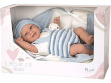 Arias Baby Doll Art.AR60751 Blue  Mazuļu lelle ar sedziņu, 35cm