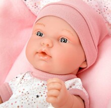 Arias Baby Doll Art.AR50693 Pink lėlė lopšyje