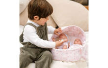 Arias ELEGANCE Art.AR50695 Small Twin Newborn Baby Dolls With Carrycot, 26cm