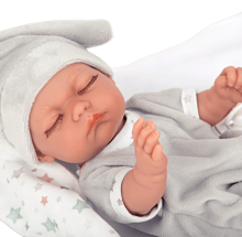 Arias ELEGANCE Art.AR60757 Small Twin Newborn Baby Dolls With Blanket, 26cm