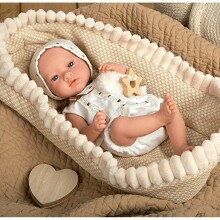 Arias Baby Doll Art.AR60680 Arias zīdainis, meitene ar brūnu gultiņu, 38 cm