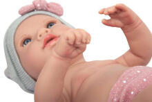 Arias Baby Doll Salma Art.AR65288 Кукла c розовы пледом, 42 см.