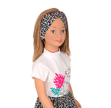Arias Doll Art.AR24575 Сarole Urban Elegance Moderna lelle ar zīda matiem, 105cm