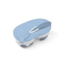 Babyono Art.1067 Blue Galda komplekts Bļoda ar neslīdošu pamatni un karote