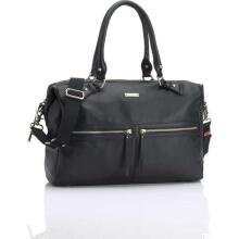 Storksak Caroline Leather Bag Art.147194 Black Māmiņu soma