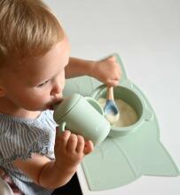 Nordbaby Silicone Cup Art.265784 Blue Silikona mācību krūze ar rokturiem, 170ml