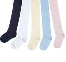 Weri Spezials Children's Tights Fillet Zig-Zag Light Pink ART.WERI-2013 High quality children's cotton tights for gilrs