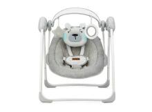 Momi Liss Swing Bear Art.BULE00015 Turquoise  Переносные вибрирующие детские качели