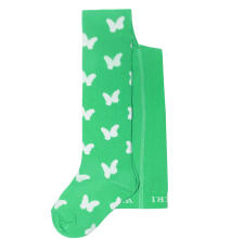 Weri Spezials Детские колготки White Butterflies Green ART.SW-0253 Высококачественные детские хлопковые колготки для девочек
