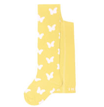 Weri Spezials Bērnu Zeķubikses White Butterflies Vanilla ART.SW-0274 Augstas kvalitātes bērnu kokvilnas Zeķubikses meitenēm