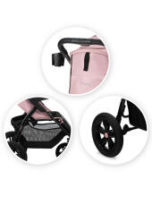 MoMI MIYA Art.WOSP00031 Pink Bērnu pastaigu rati