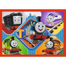 TREFL THOMAS & FRIENDS Pužļu komplekts 4 in 1 Tomass