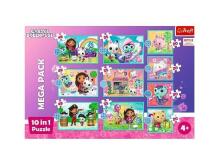 TREFL GABBY´S DOLLHOUSE Pužļu komplekts 10 in 1