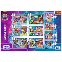 TREFL PAW PATROL Pužļu komplekts 10 in 1