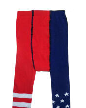 Weri Spezials Детские колготки Stripes and Stars Red and Navy ART.SW-1835 Высококачественные детские хлопковые колготки