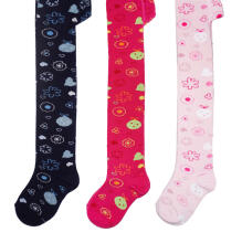 Weri Spezials Children's Tights Pumpkin Blossoms Navy ART.WERI-3621 High quality children's cotton tights for gilrs