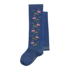 Weri Spezials Children's Tights Rose Branches Jeans ART.WERI-2577 High quality children's cotton tights for gilrs