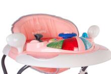 SunBaby Art.B01.022.1.2 Pink Grey Staigulis ar šūpošanas funkciju AUTO