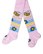 Weri Spezials Детские колготки Little Bee Light Pink ART.SW-1784 Высококачественные детские хлопковые колготки для девочек