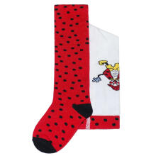 Weri Spezials Bērnu Zeķubikses Mrs. Ladybug White and Red ART.WERI-3089 Augstas kvalitātes bērnu kokvilnas Zeķubikses meitenēm