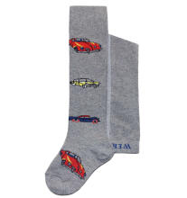 Weri Spezials Детские колготки Vintage Car Grey ART.WERI-8377 Высококачественные детские хлопковые колготки для мальчиков
