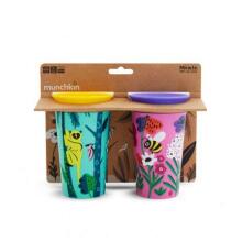 Munchkin Miracle  360° Sippy Cup Art.276579 Mācību krūzīte 266 ml,2 gab