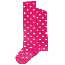 Weri Spezials Детские колготки White Dots Pink ART.SW-0125 Высококачественные детские хлопковые колготки для девочек