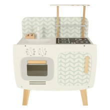 Ikonka Wooden Kitchen MDF Lulilo Retro Art.KX4635 Children's wooden kitchen with accessories