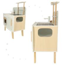 Ikonka Wooden Kitchen MDF Lulilo Retro Art.KX4635 Children's wooden kitchen with accessories