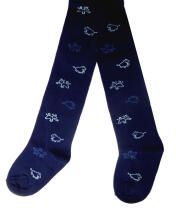Weri Spezials Children's Tights Zoo Navy ART.SW-1841 High quality children's cotton tights for gilrs