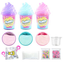 Slime DIY Pūkainās gļotas, 3-paka