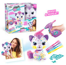 Style 4 Ever игровой набор мягкая игрушка с аэрографом Котенок 25, см