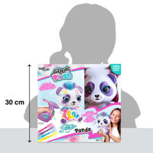 Style 4 Ever plush with airbrush Panda, 25 cm
