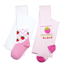 Weri Spezials Bērnu Zeķubikses Big Strawberry Light Pink ART.WERI-5676 Augstas kvalitātes bērnu kokvilnas Zeķubikses meitenēm