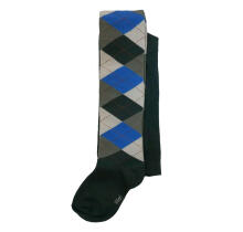 Weri Spezials Bērnu Zeķubikses Jacquard Dark Green and Medium Blue ART.WERI-2625 Augstas kvalitātes bērnu kokvilnas Zeķubikses bērniem