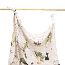 Makaszka Bamboo Swaddle Art.154634 Augstākās kvalitātes muslina ietināšanas autiņš no bambusa,  (100x120 cm)