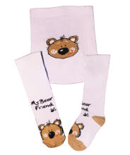 Weri Spezials Bērnu Zeķubikses My Bear Friend Light Pink ART.WERI-8034 Augstas kvalitātes bērnu kokvilnas Zeķubikses bērniem