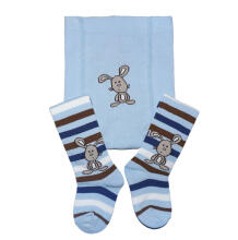 Weri Spezials Bērnu Zeķubikses Grey Hare Light Blue ART.WERI-2969 Augstas kvalitātes bērnu kokvilnas Zeķubikses bērniem